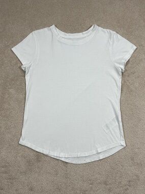 Abercrombie & Fitch 100% Cotton White Knotted Crew Tee Soft A&F Collection S